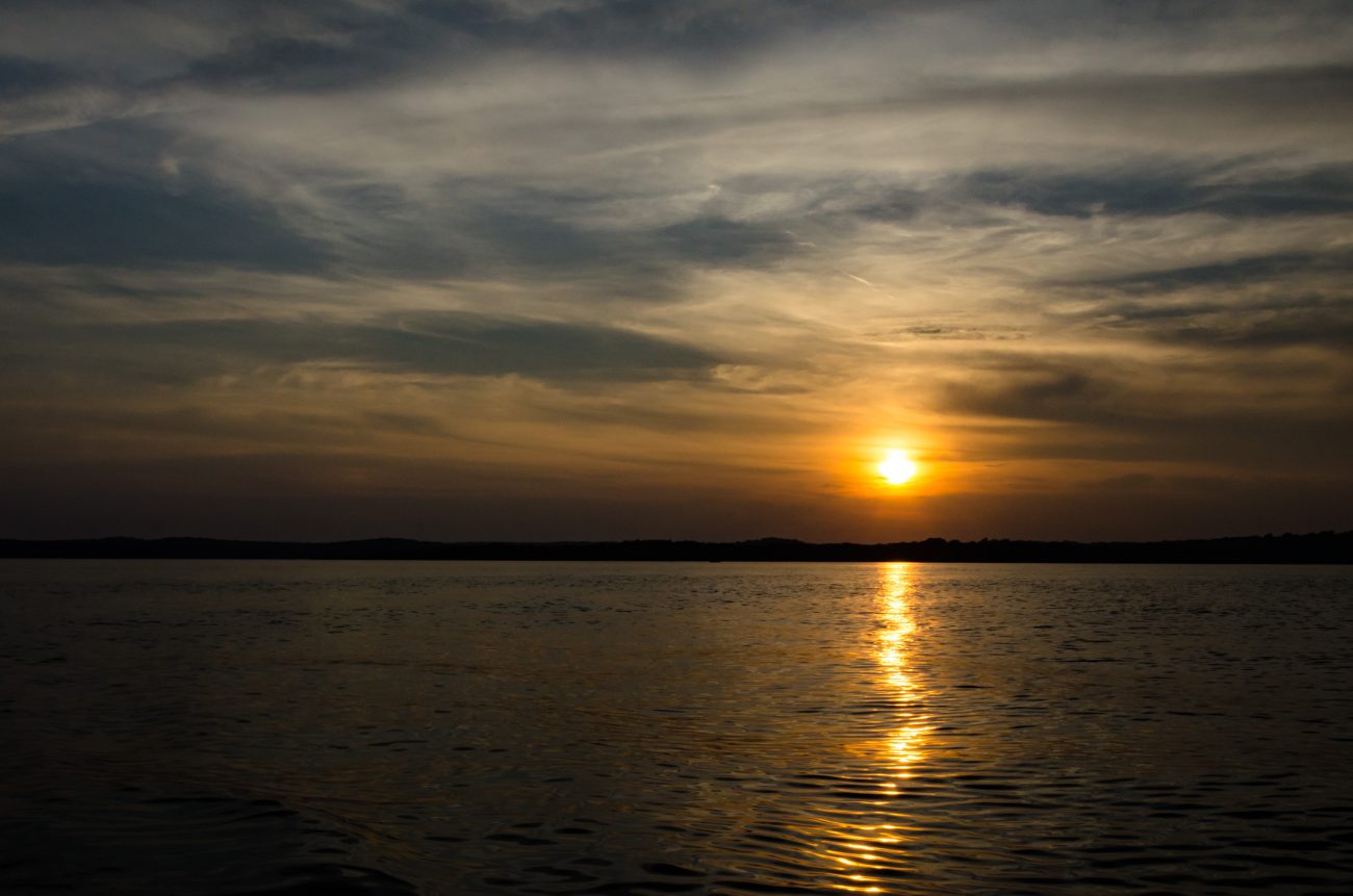 Sunset at Stockton lake